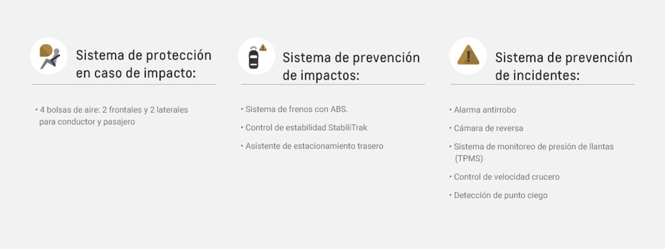 Ícono de seguridad para sedán Chevrolet Cavalier 2024