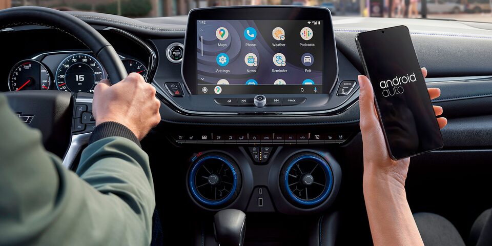 Wireless Phone projection con Android Auto y Apple CarPlay para Chevrolet Blazer 2023, camioneta mediana