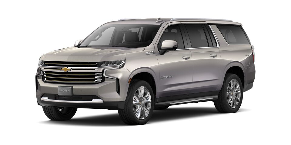 Chevrolet Suburban 2024 en color marfil metálico con faros LED y Control crucero automático electrónico