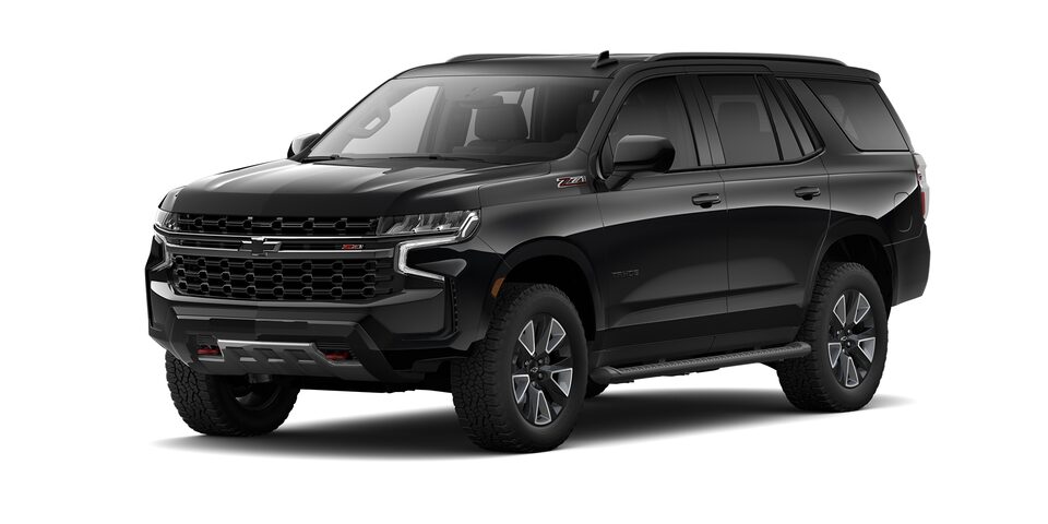 Chevrolet Tahoe 2024, SUV con 3 filas de asientos en color negro