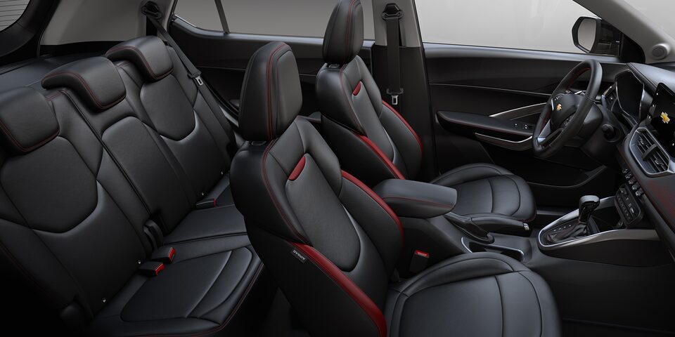 Chevrolet Groove 2025 con asientos color negro forrados en tacto piel