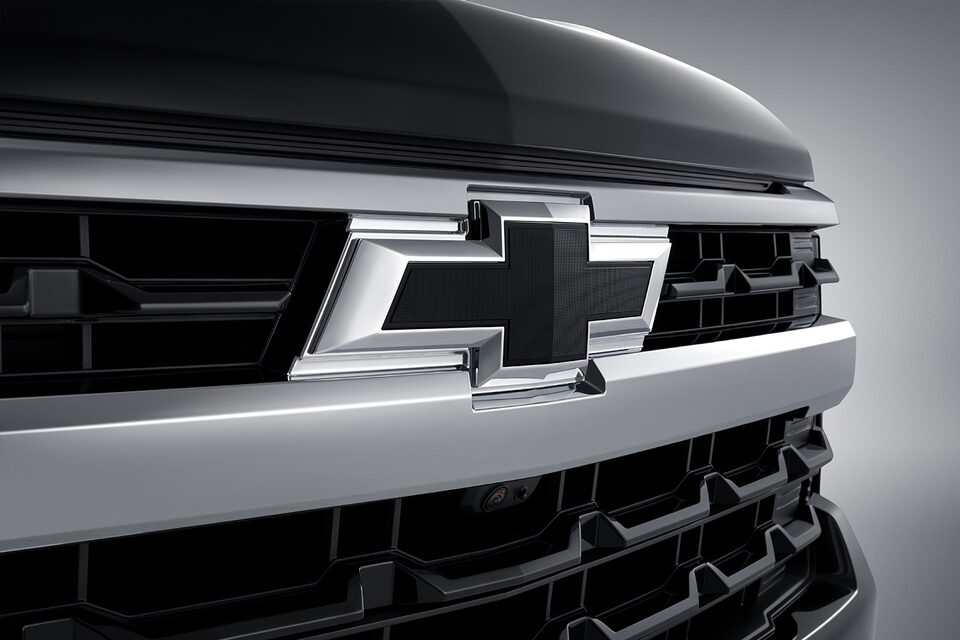 Emblema negro Chevrolet frontal para Cheyenne ZR2 BISON