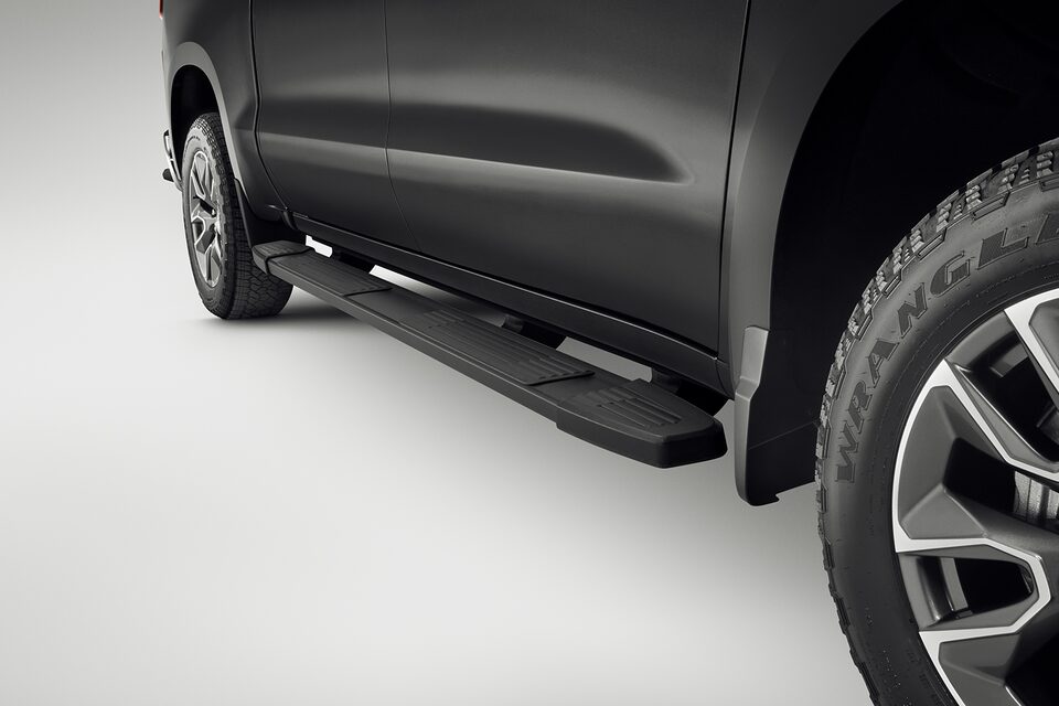 Estribo rectangular 6 pulgadas color negro para Chevrolet Cheyenne ZR2 BISON 2025, camioneta pickup