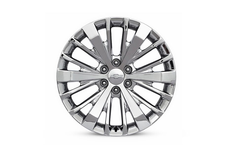 Rin de aluminio de 22 pulgadas cromado de 6 brazos (diseño 3) para Chevrolet Cheyenne ZR2 BISON 2025, camioneta pickup
