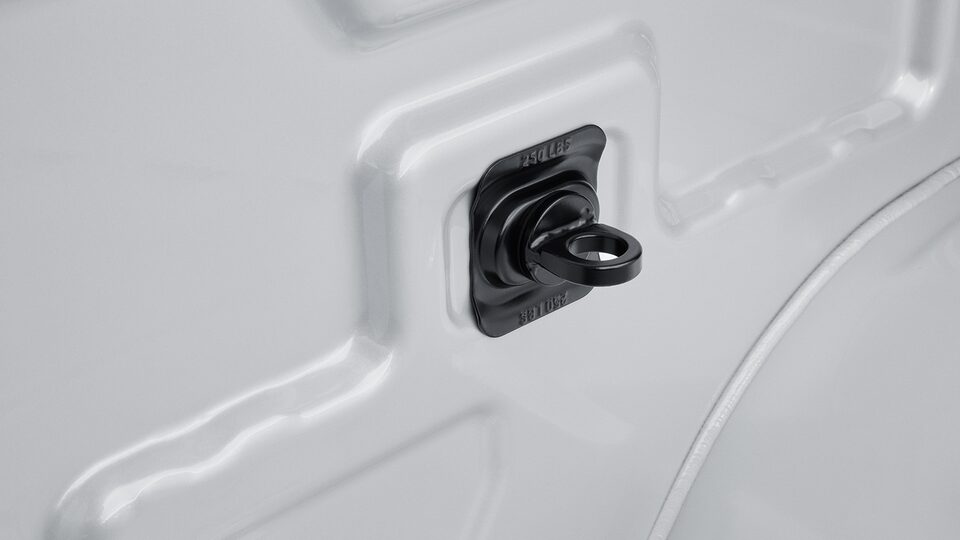 Anillos de amarre negros, accesorio para la caja de Chevrolet Silverado 2025, camioneta de trabajo